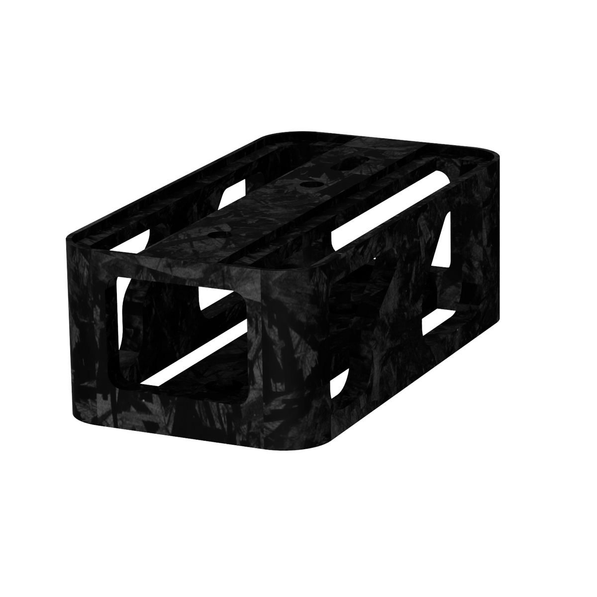 Side view of the EPLAB BB2.2 CUP forged carbon-look mounting bracket