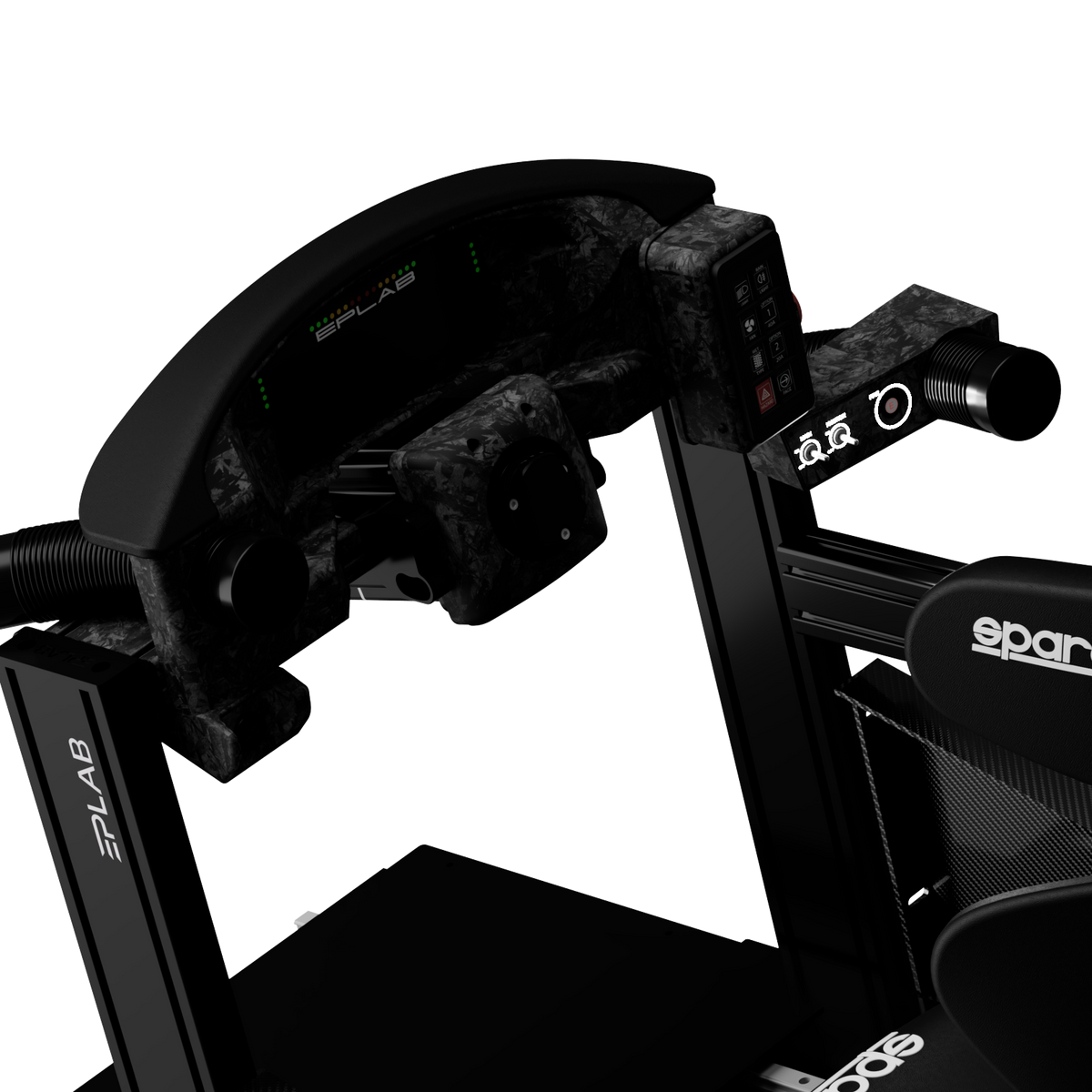 Rendered side view of the EPLAB FC992.2 dashboard mounted on an aluminium profile