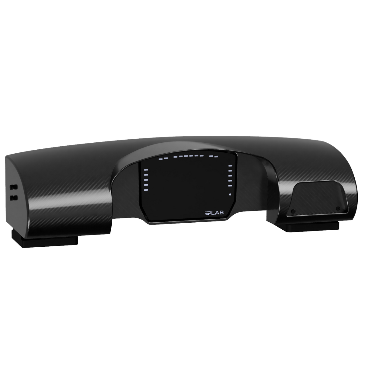 Angled front view of the EPLAB M-Pro GT3 dashboard showing both ventilation ducts